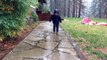 Kid Loses Balance In Rain Puddles | Balancing Act