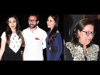 Kareena, Saif and Karishma at Babita's birthday bash