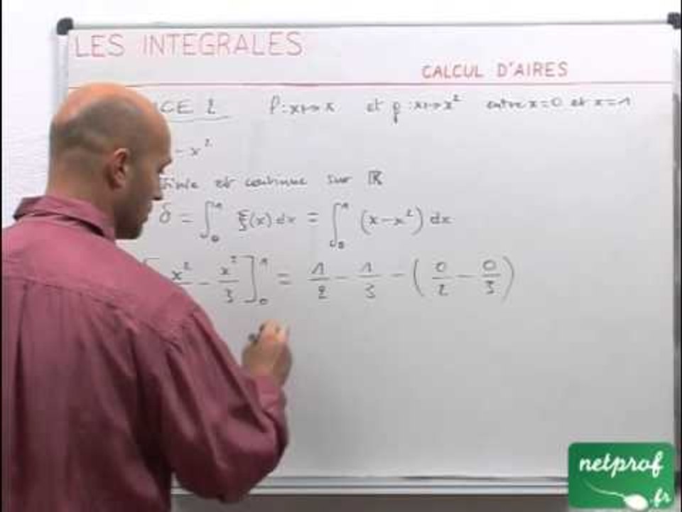 40 Intégrales : calcul d'aire