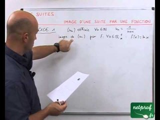 09 Suites : image d'une suite par une fonction