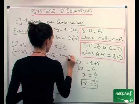 Système de deux équations à deux inconnues