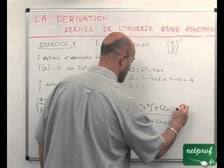 28 Dérivation : dérivée de l'inverse d'une fonction