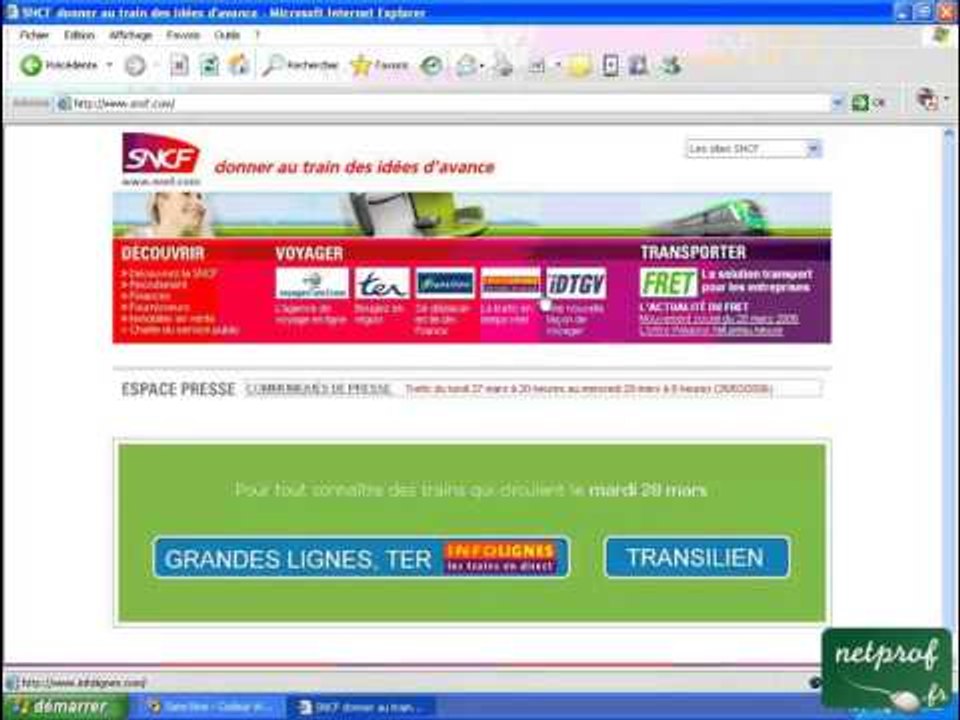 Trouver et ajouter aux favoris un site web