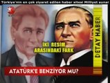 Atatürk'e benziyor mu? Uşak'ta salona asılan Atatürk posteri 2009/06/17