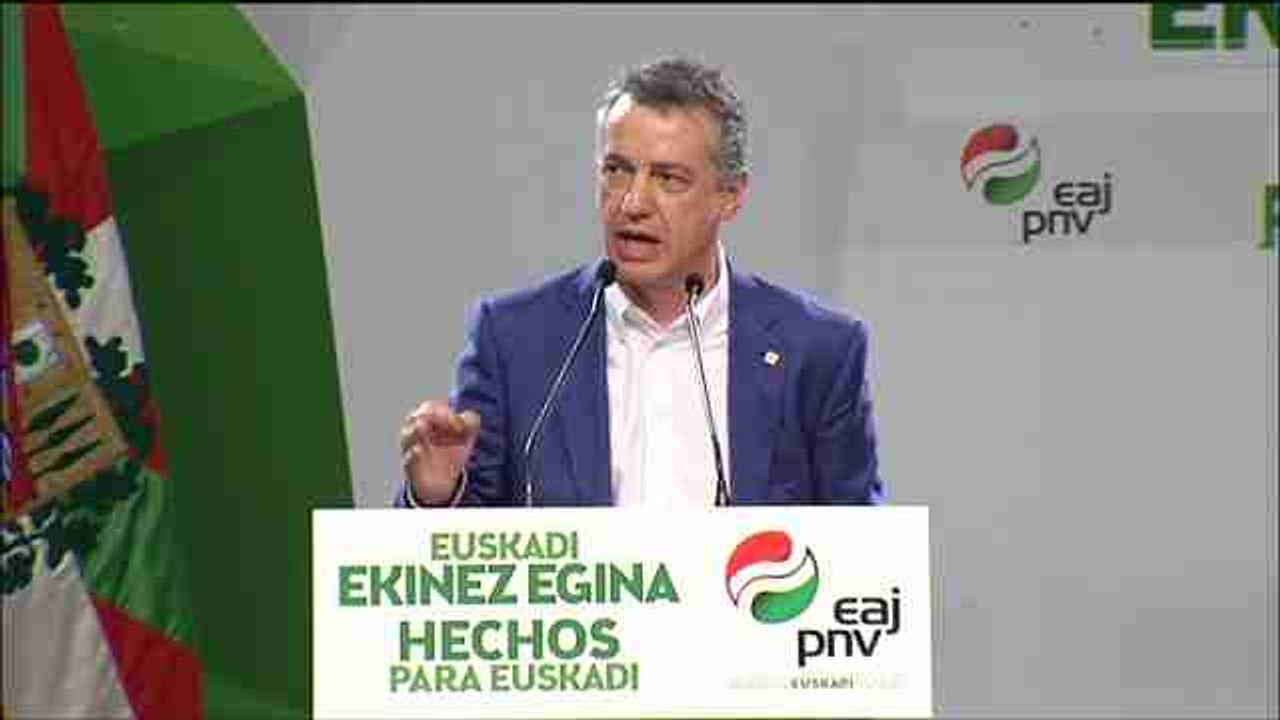 Urkullu: "El PNV es el único que garantiza los acuerdos que necesita Euskadi"