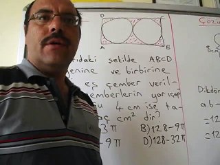 DAİRE VE ÇEMBERDE ALAN HESAPLARI