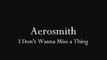 Aerosmith - I Don't Wanna Miss a Thing Lyrics