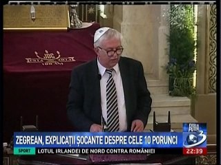 Augustin ZEGREAN, seful CCR, despre DECALOG la sinagoga - discurs "incorect politic"