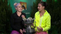 Bethanie Mattek-Sands and Lucie Safarova interview (F) - Australian Open 2015