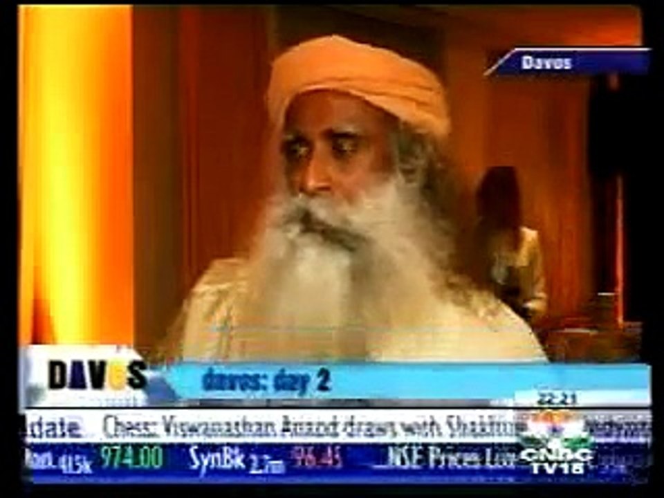 Isha Foundation: Sadhguru interview at WEF 2006 with CNBC