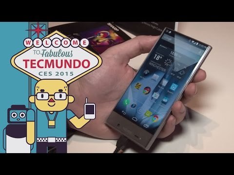 AQUOS Crystal: o celular sem bordas e multi-telas da Sharp [CES 2015] - Tecmundo