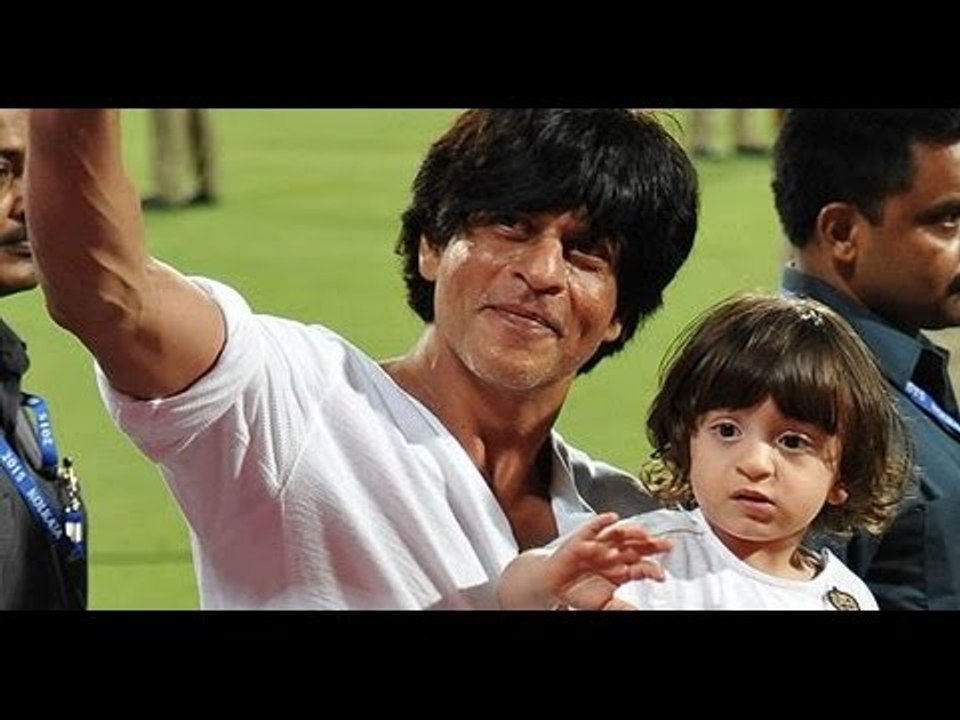 Little AbRam enjoys KKR match with daddy Shah Rukh Khan
