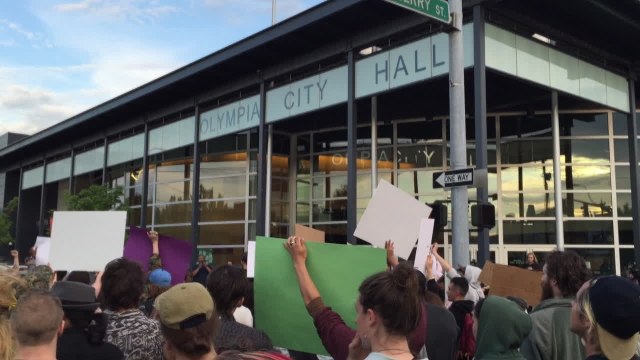 Hundreds Protest Shooting of Two Unarmed Black Youths by Washington Police