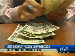Rechazan acción de protección solicitada por diario La Hora