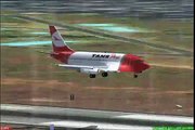 TANS PERU LANDING AT IQUITOS AIRPORT