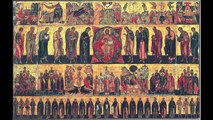 [HD] RARE and UNIQUE RUSSIAN ORTHODOX ICON -ALL THE CHURCH WITH YOU. Early XVI th century