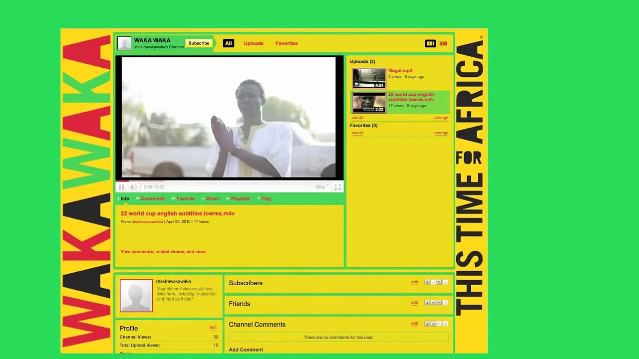 Shakira - Waka Waka - Bailemos Todos por 1GOAL