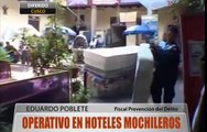 Operativo en hoteles mochileros en el Cusco