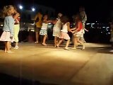 Girls dancing in Paros