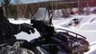 Polaris Sportsman 800 X2 and RZR 800 Whit camoplast tatou 4s track in snow