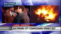 Baltimore City Councilman Nick Mosby speaks to Racist Fox News reporter