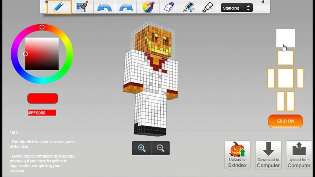 How to make detailed Minecraft skins - video Dailymotion
