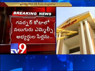 Chandrababu announces 4 names for MLC elections