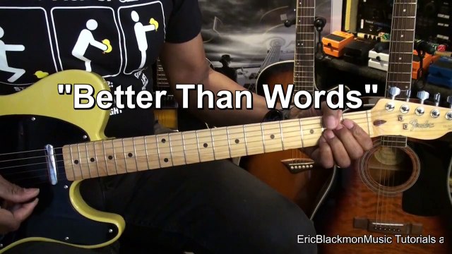 One Direction BETTER THAN WORDS 1D Electric Guitar Cover EricBlackmonMusicHD