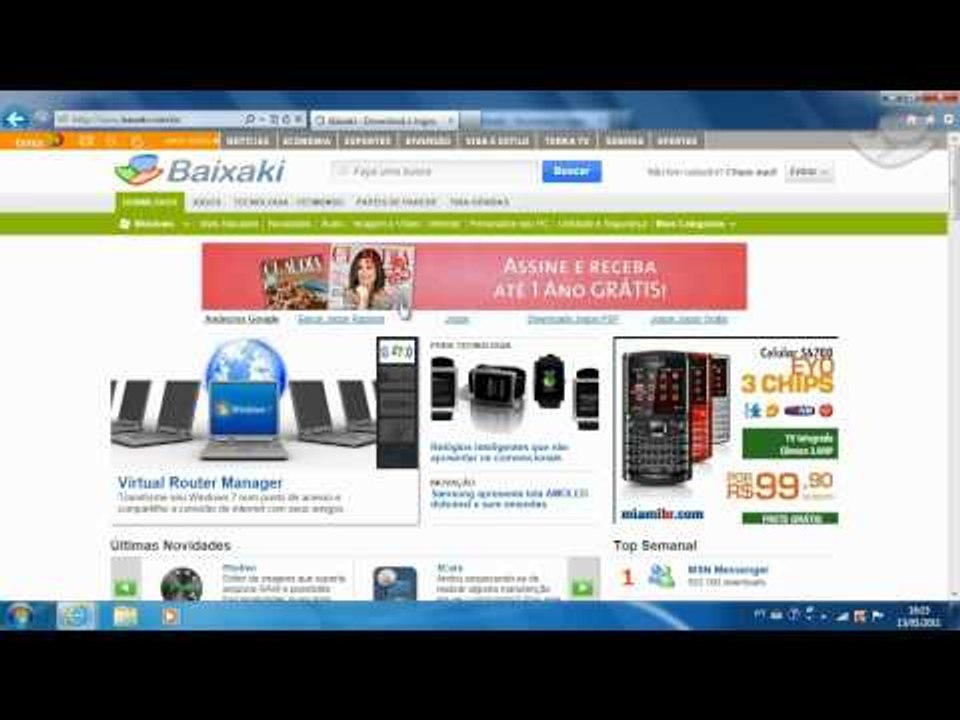 Dicas - Conheça os atalhos mais ninjas do Internet Explorer 9 - Baixaki