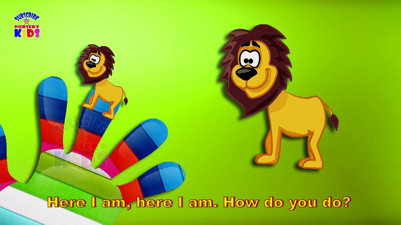 Animal Finger Family Nursery Rhymes Song! Finger Family Song Animals Wild Animals Finger Family Song