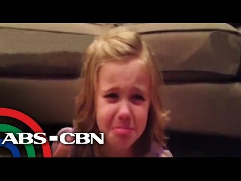 Crying girl doesn't want little brother to grow old