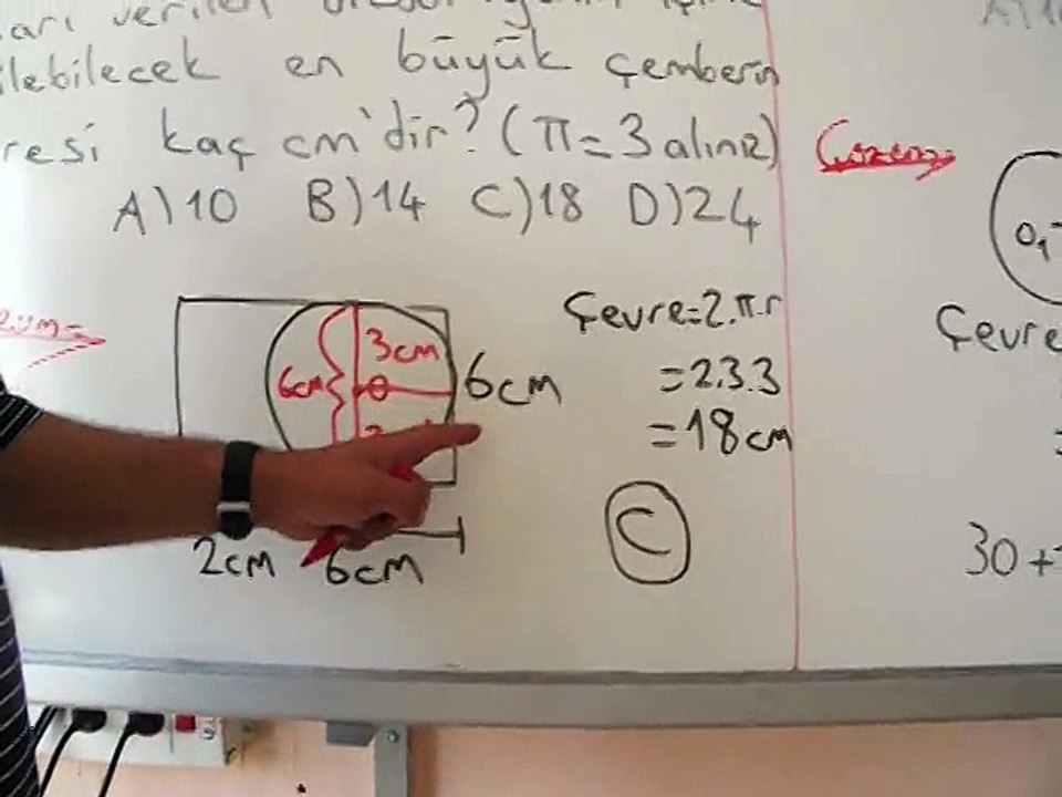 ÇEMBERDE ÇEVRE HESAPLAMALARI