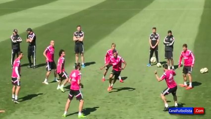 #Amazing skills at rondo session with Cristiano, Bale, Odegaard y James • 22.05.2015