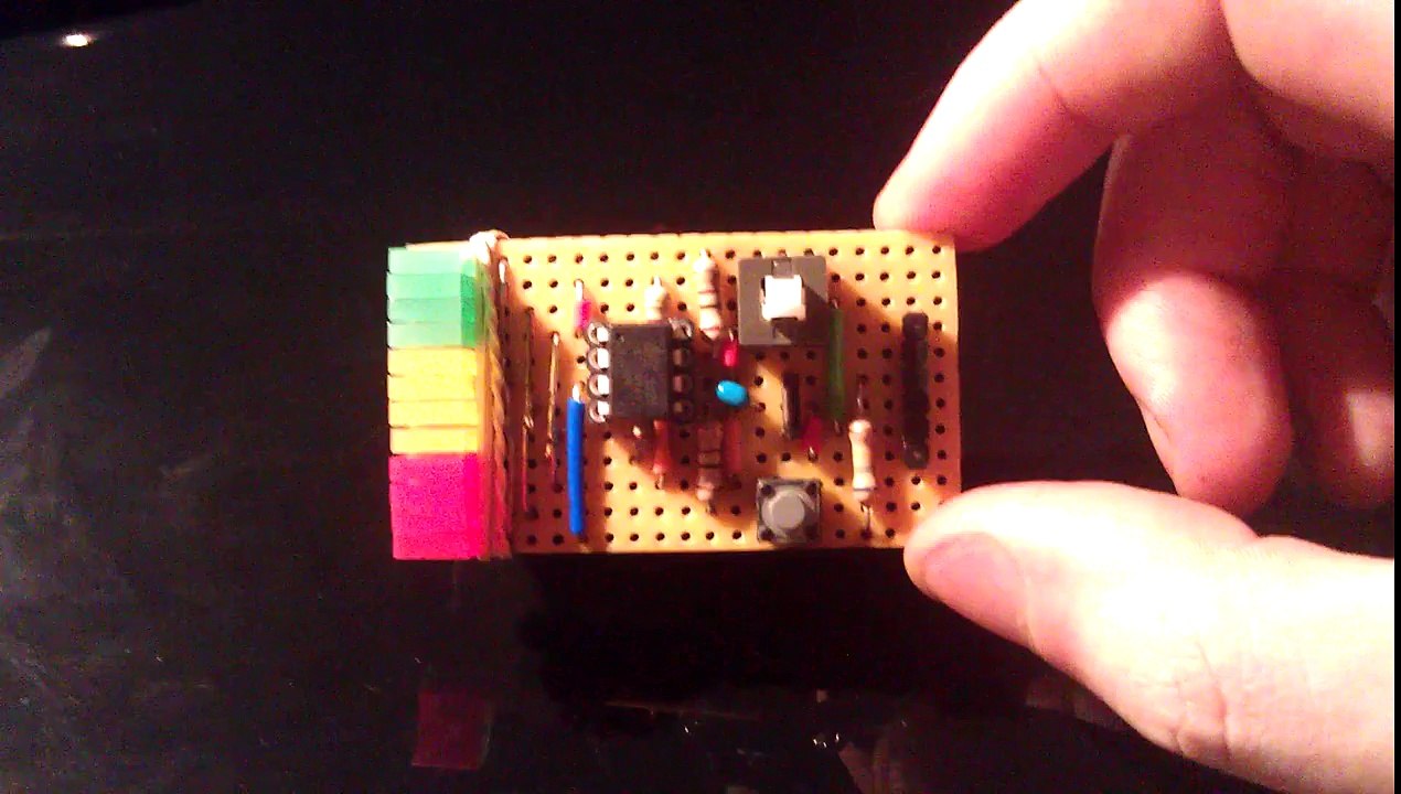 LED ladder game running on a ATtiny85
