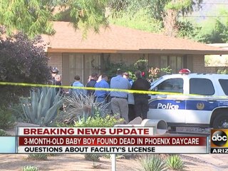 3-month-old boy found dead in Phoenix daycare