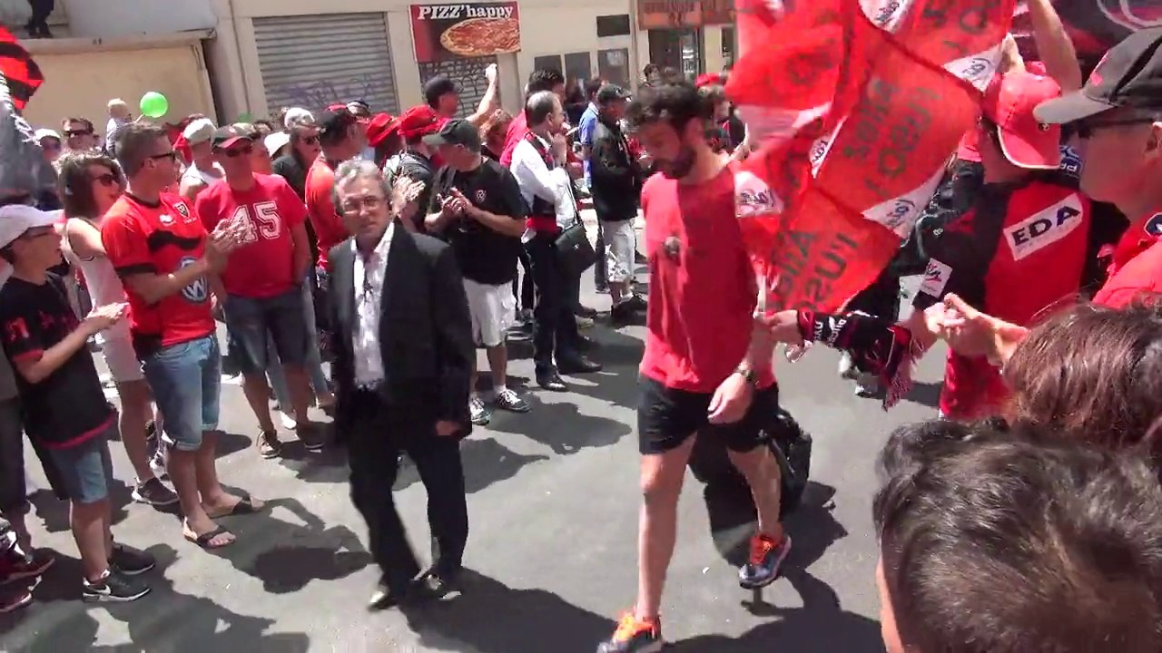 RCT - Oyonnax / L'arrivée des joueurs à Mayol