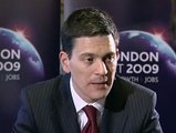 David Miliband in discussion with BRIC journalists