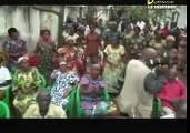 Distribution vivres aux Home des vieillards par Madame Olive Lembe Kabila à Kinshasa.