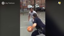NYPD officers show off insane basketball skills with kids