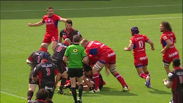 TOP14 - Lyon - Grenoble: Essai Romain Loursac (LYO) - J26 - Saison 2014/2015