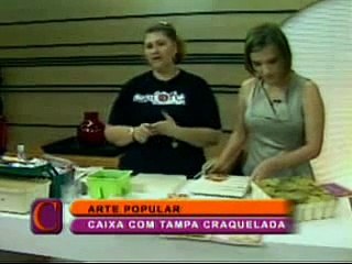 Aprenda a fazer caixa com tampa craquelada I