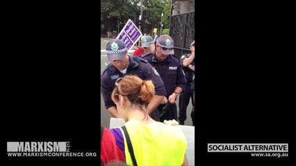 USYD staff & students repel police attack on picket line
