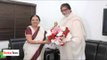 CM Of Gujarat Anandiben Patel Commends Amitabh Bachchan - BT