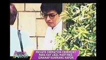 Private cremation ceremony for Liezl Martinez