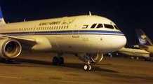 لحظة وصول طائرة الخطوط الجوية الكويتية الجديدة