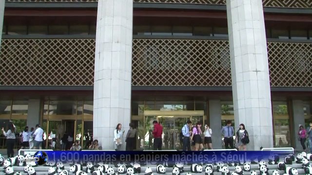 Insolite: 1.600 pandas en papier mâché à Séoul