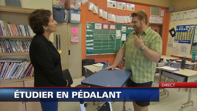 Des vélos-pupitres pour les élèves hyperactifs