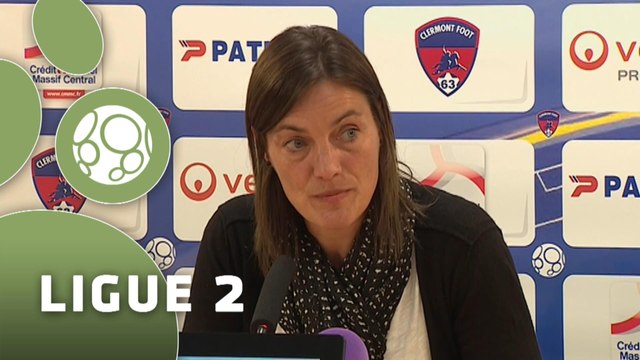 Conférence de presse Clermont Foot - Stade Brestois 29 (1-0) : Corinne DIACRE (CF63) - Alex DUPONT (SB29) - 2014/2015