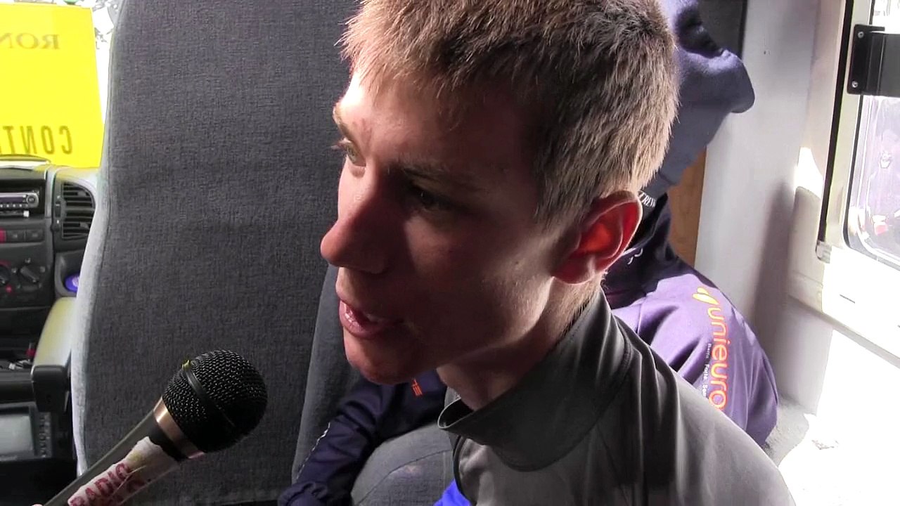 Interview de Jérémy Maison (CC Etupes) après sa victoire au Plateau de Beille (Ronde de l'Isard 2015)