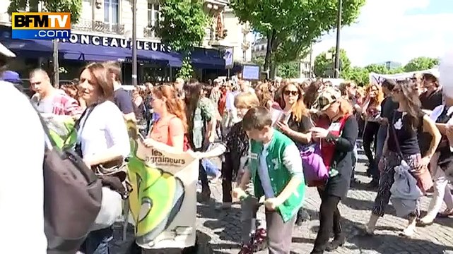 OGM: des milliers de manifestants défilent contre Monsanto